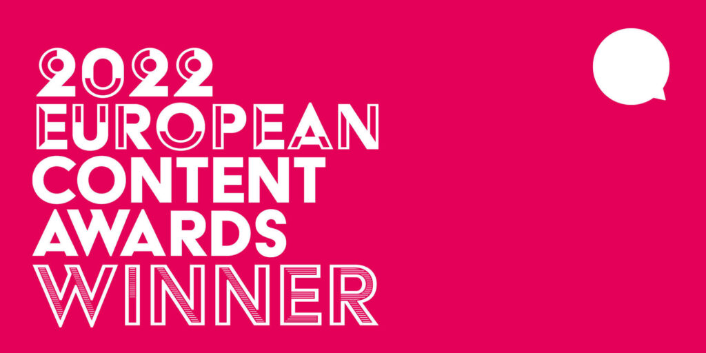 HDY win Large Content Marketing Agency of the Year at the European Content Awards 2022.
